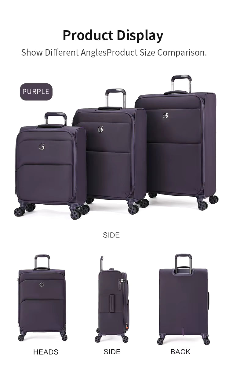 Ensemble Goby London Light Weight Expandable Soft Luggage