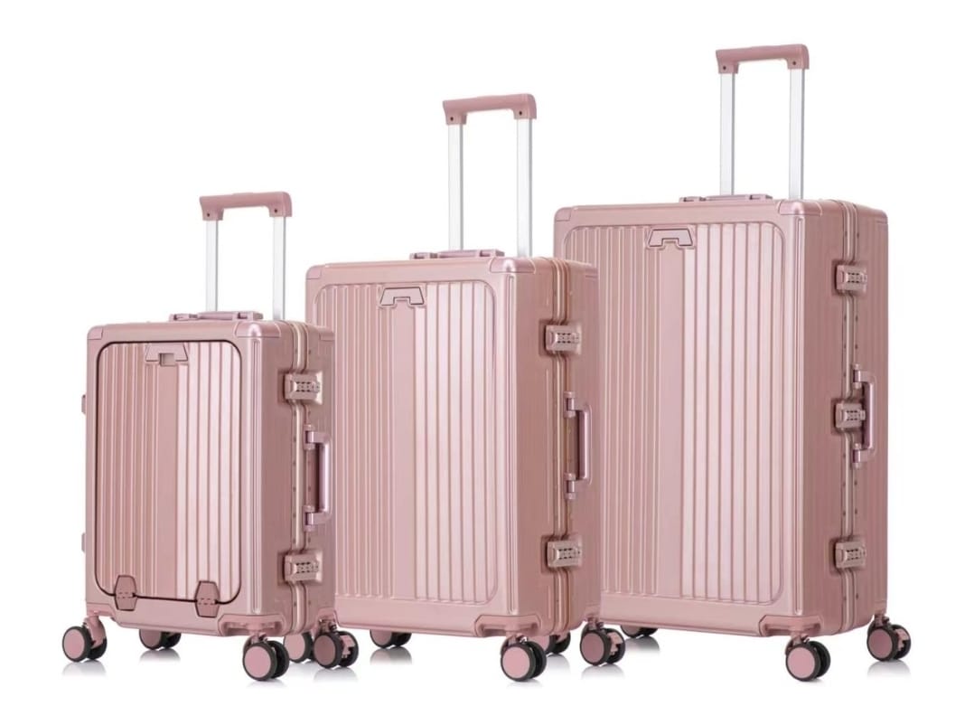 Ensemble de 3 Valises de Voyage Incassables – Design Nervuré Moderne