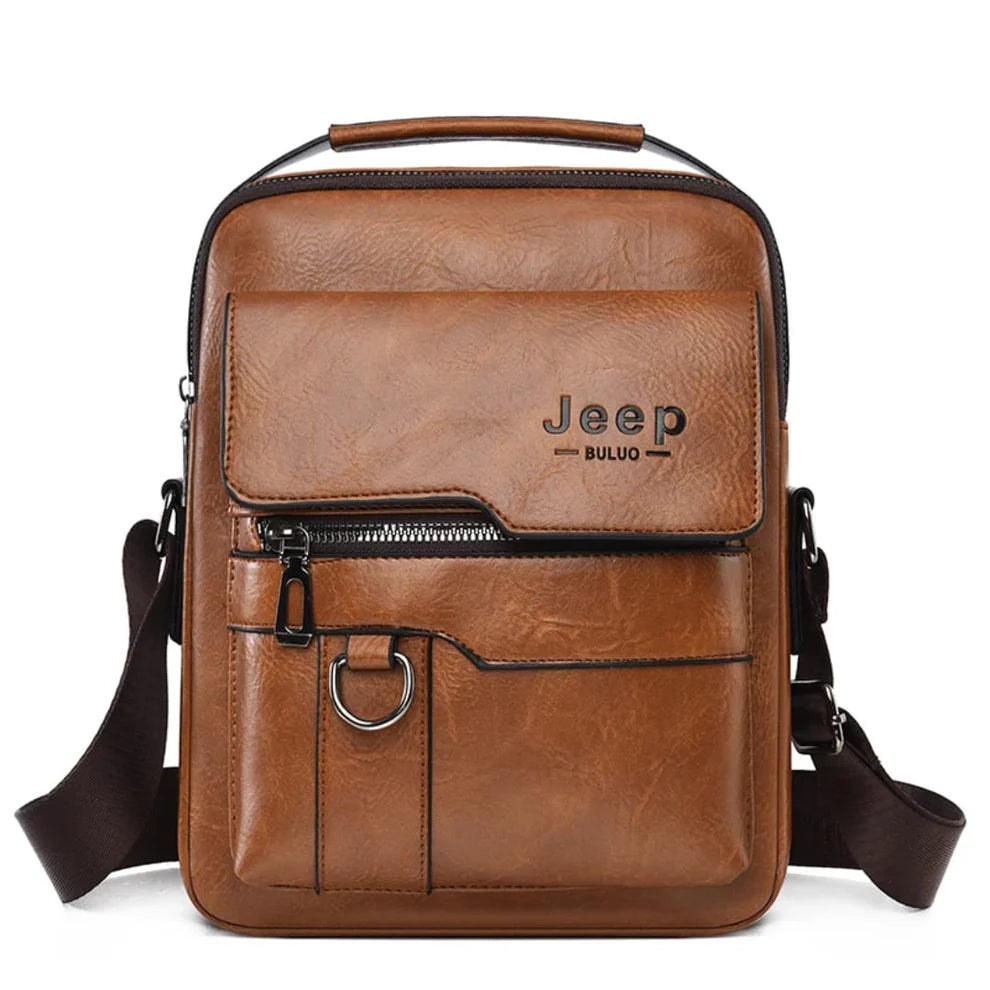 Sacoche Bandoulière Jeep Buluo en Cuir pour Homme – Élégante & Pratique
