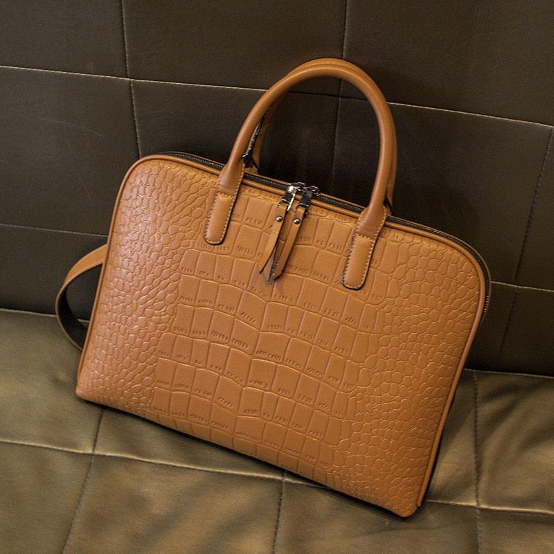 L'Élégance au Quotidien – Sac à Main Business Chic Effet Crocodile