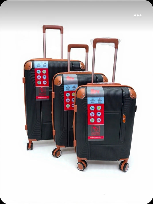 Ensemble de 3 Valises à Roulettes Multidirectionnelles