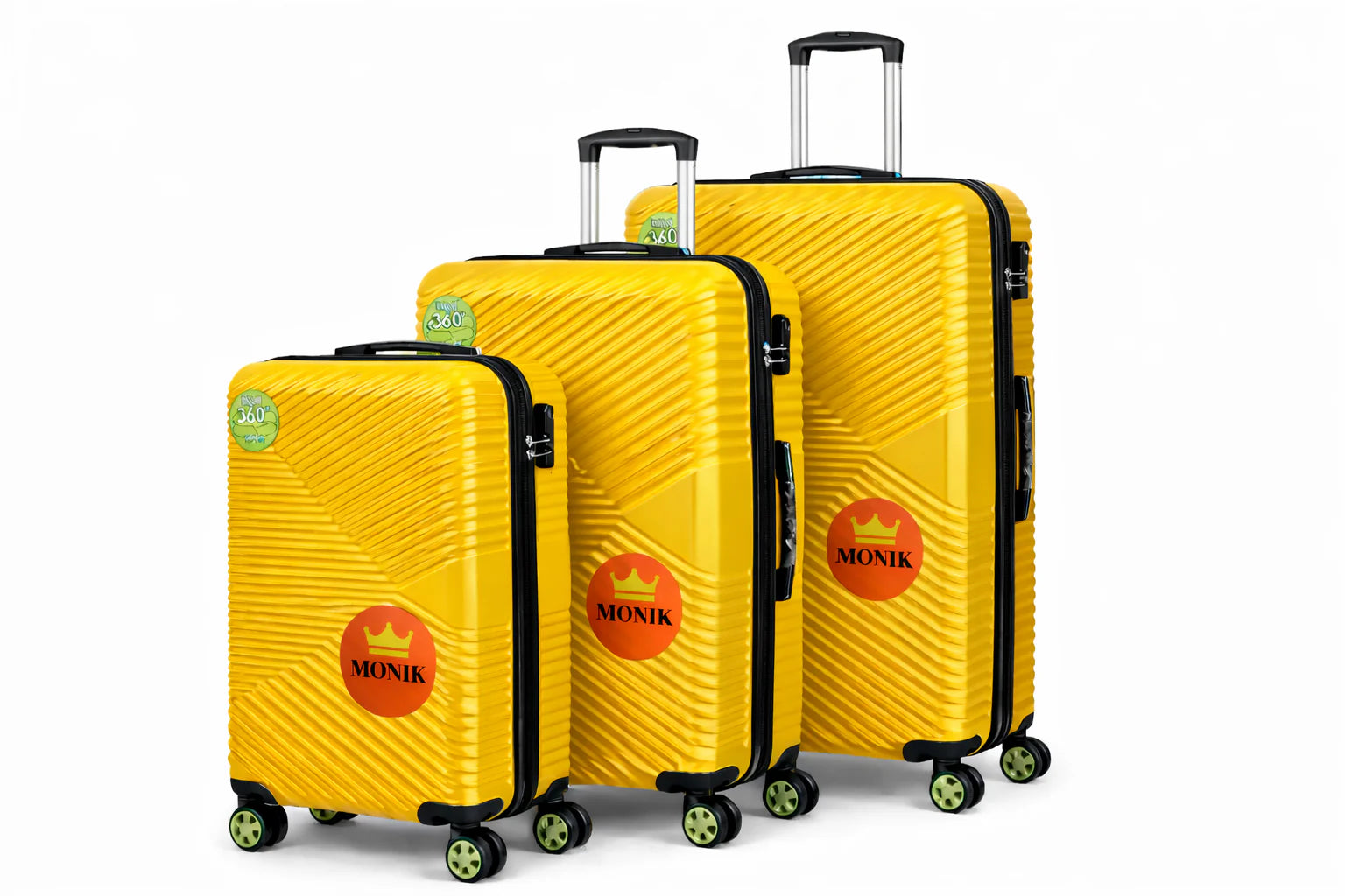 Set de Valises Incassables MONIK (Pack de 3) (Idéal pour rassurer sur la durabilité)