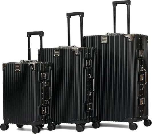 Pack Voyage Élite – Ensemble de Valises en Aluminium au Design Iconique