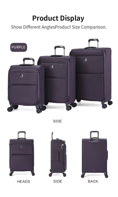 Ensemble Goby London Light Weight Expandable Soft Luggage