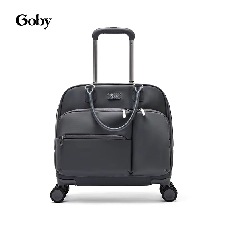 💼 Sac de Voyage Pilot Goby London – Valise Cabine Multi-poches à Roulettes ✈️