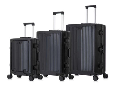 Ensemble de 3 Valises de Voyage Incassables – Design Nervuré Moderne