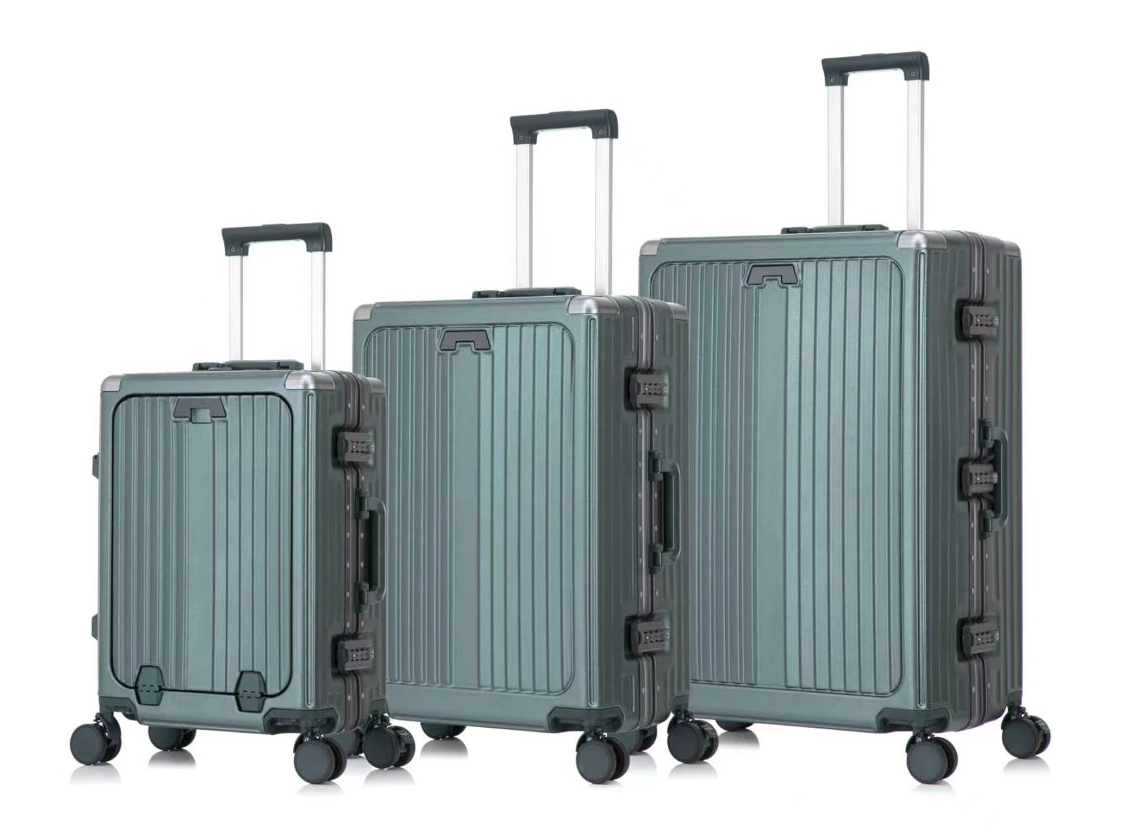 Ensemble de 3 Valises de Voyage Incassables – Design Nervuré Moderne