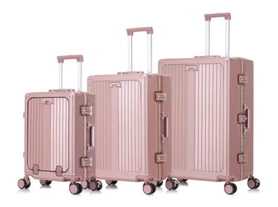 Ensemble de 3 Valises de Voyage Incassables – Design Nervuré Moderne