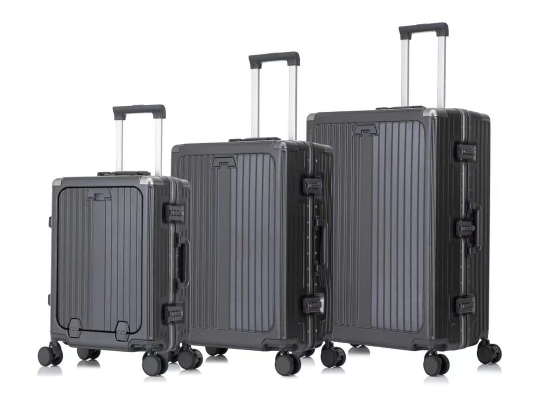 Ensemble de 3 Valises de Voyage Incassables – Design Nervuré Moderne