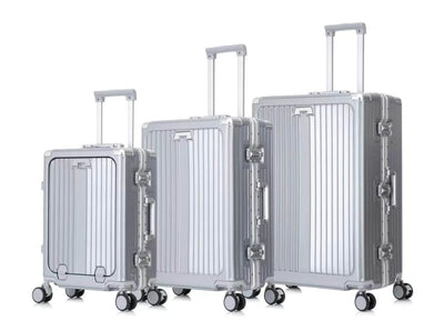 Ensemble de 3 Valises de Voyage Incassables – Design Nervuré Moderne