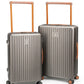 Valises de voyage haut de gamme à roulettes multidirectionnelles.
