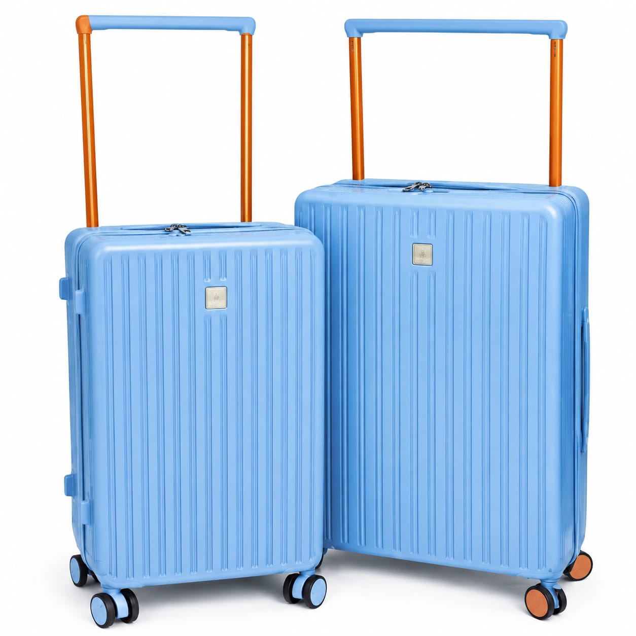 Valises de voyage haut de gamme à roulettes multidirectionnelles.