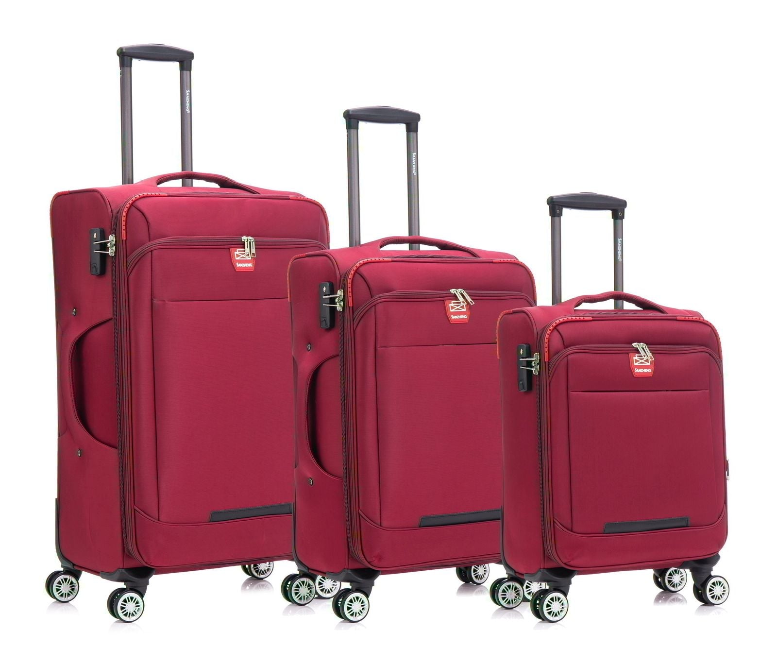 Pack Voyage Premium : Set de 3 Valises en Tissu –🔴✈️