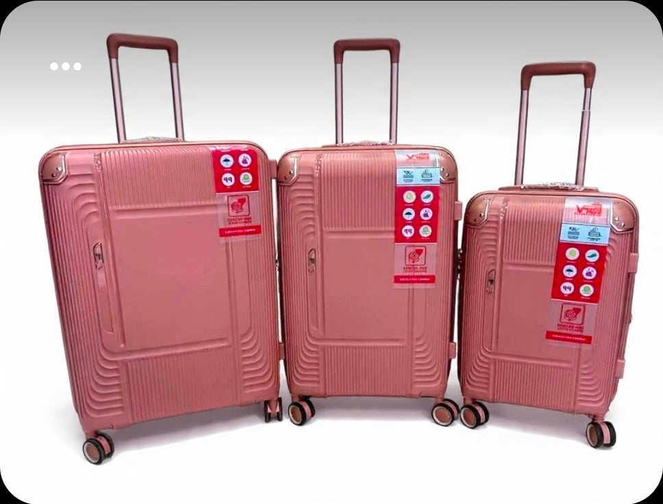 Ensemble de 3 Valises à Roulettes Multidirectionnelles