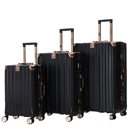 Set de 3 valises luxe Cabine, Moyenne et Grande avec serrure TSA🧳
