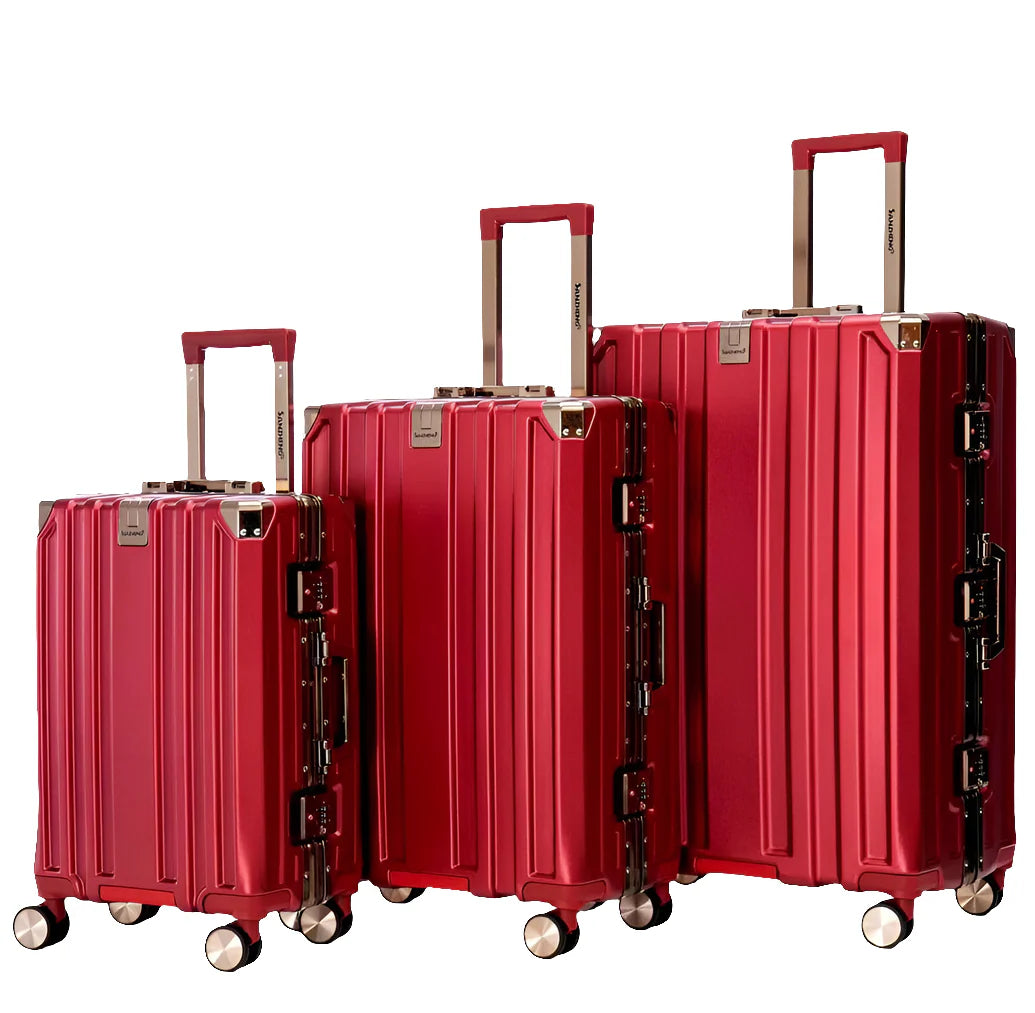 Set de 3 valises luxe Cabine, Moyenne et Grande avec serrure TSA🧳