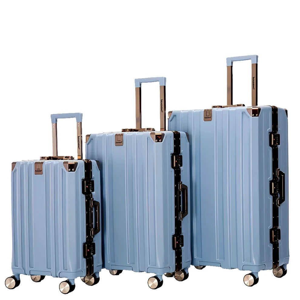 Set de 3 valises luxe Cabine, Moyenne et Grande avec serrure TSA🧳