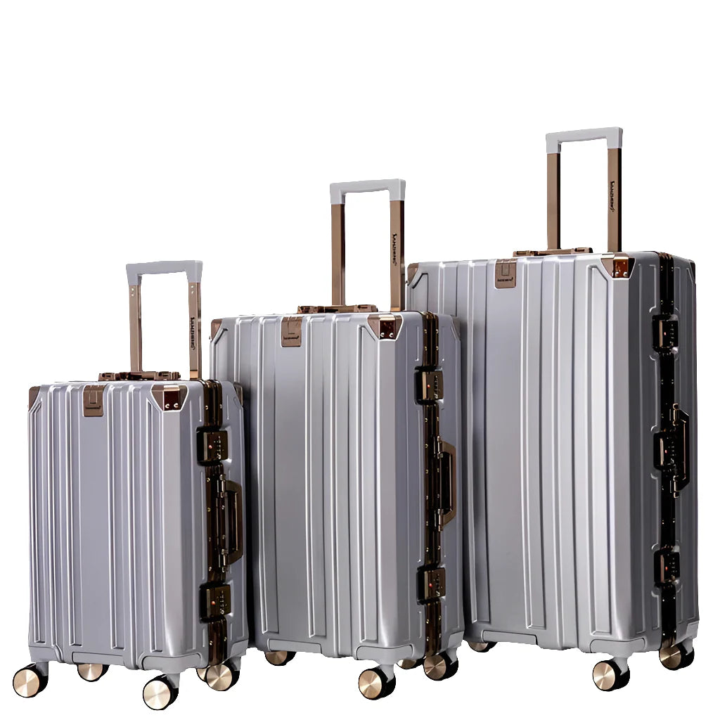 Set de 3 valises luxe Cabine, Moyenne et Grande avec serrure TSA🧳
