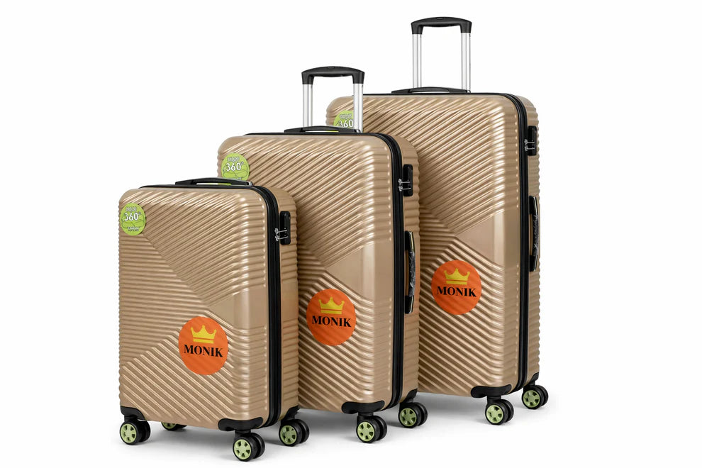 Set de Valises Incassables MONIK (Pack de 3) (Idéal pour rassurer sur la durabilité)