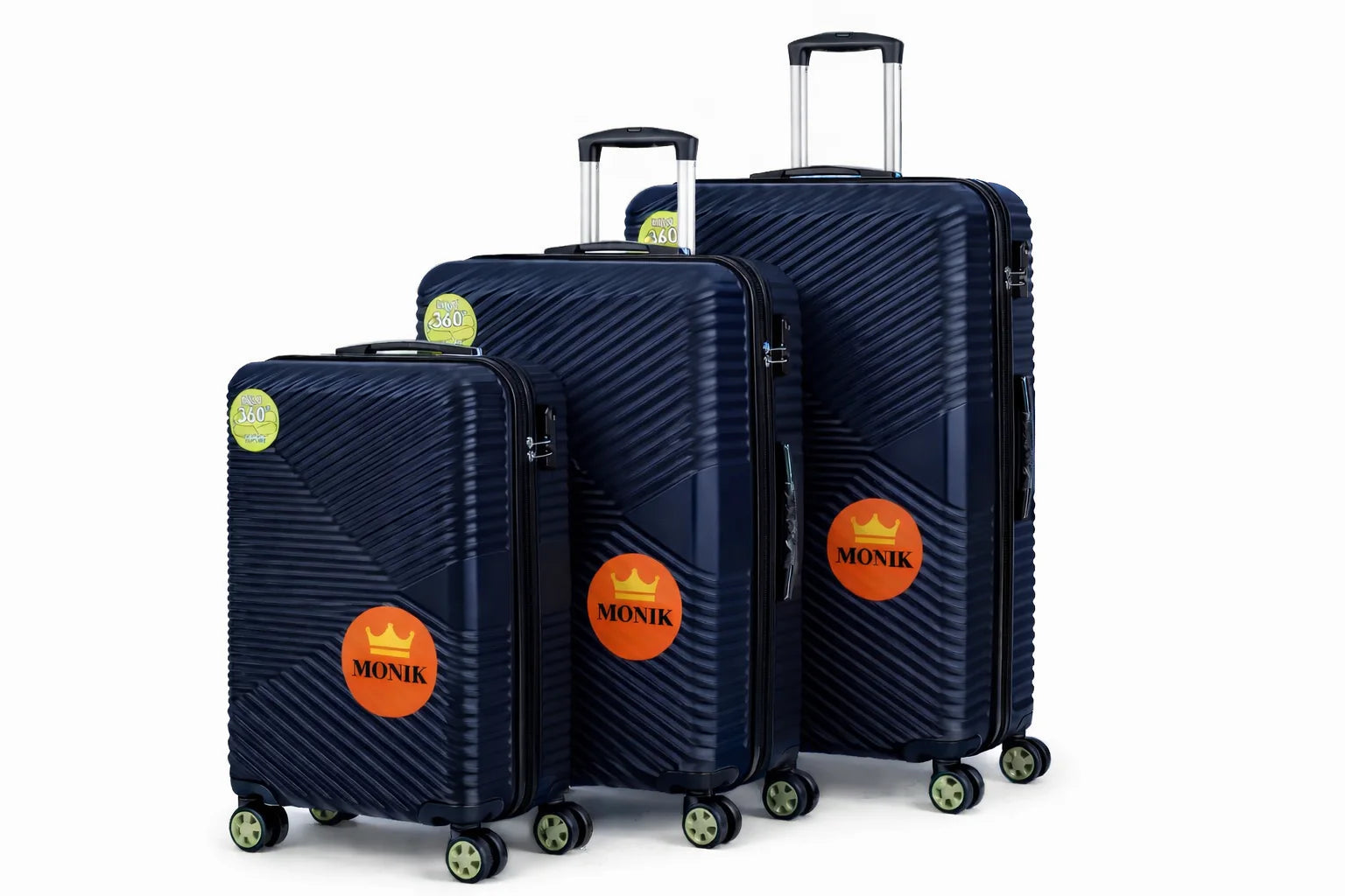 Set de Valises Incassables MONIK (Pack de 3) (Idéal pour rassurer sur la durabilité)