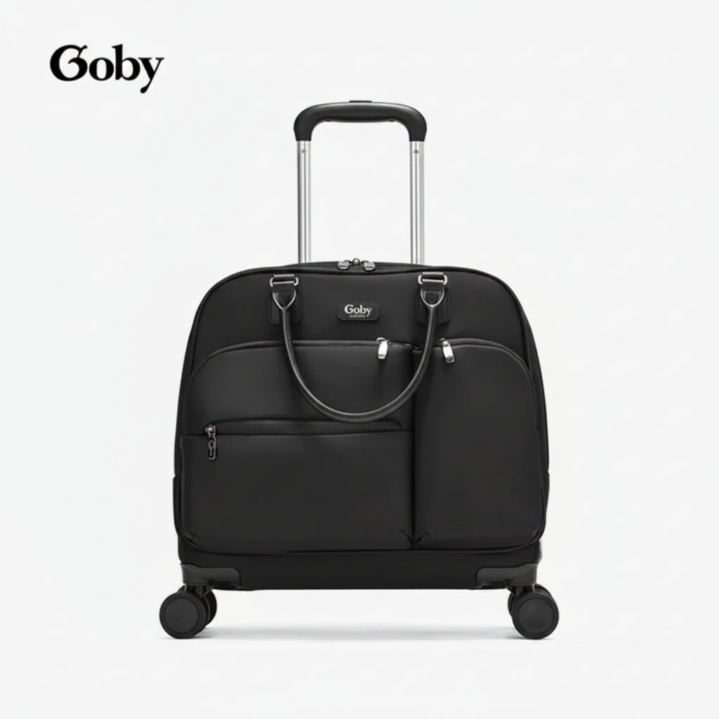 💼 Sac de Voyage Pilot Goby London – Valise Cabine Multi-poches à Roulettes ✈️