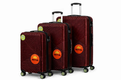 Set de Valises Incassables MONIK (Pack de 3) (Idéal pour rassurer sur la durabilité)